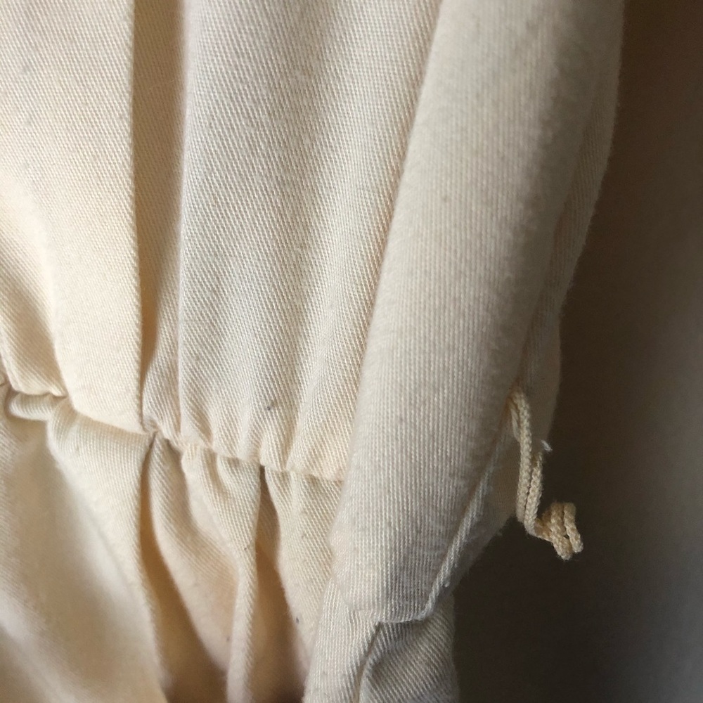 Vintage Button Midi Dress With Belt Cream 6P - Picture 5 of 13
